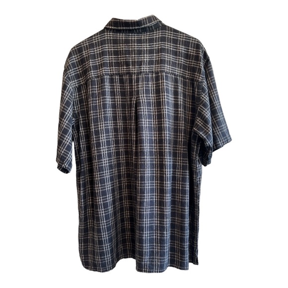 BRUNO New York Linen Blend Button Down Short Sleeve Shirt. Washable Linen XXL - Picture 3 of 11